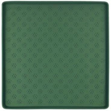 Uplift Treasures Non Slip Silicone Pet Feeding Mat green 19 * 11.8 In