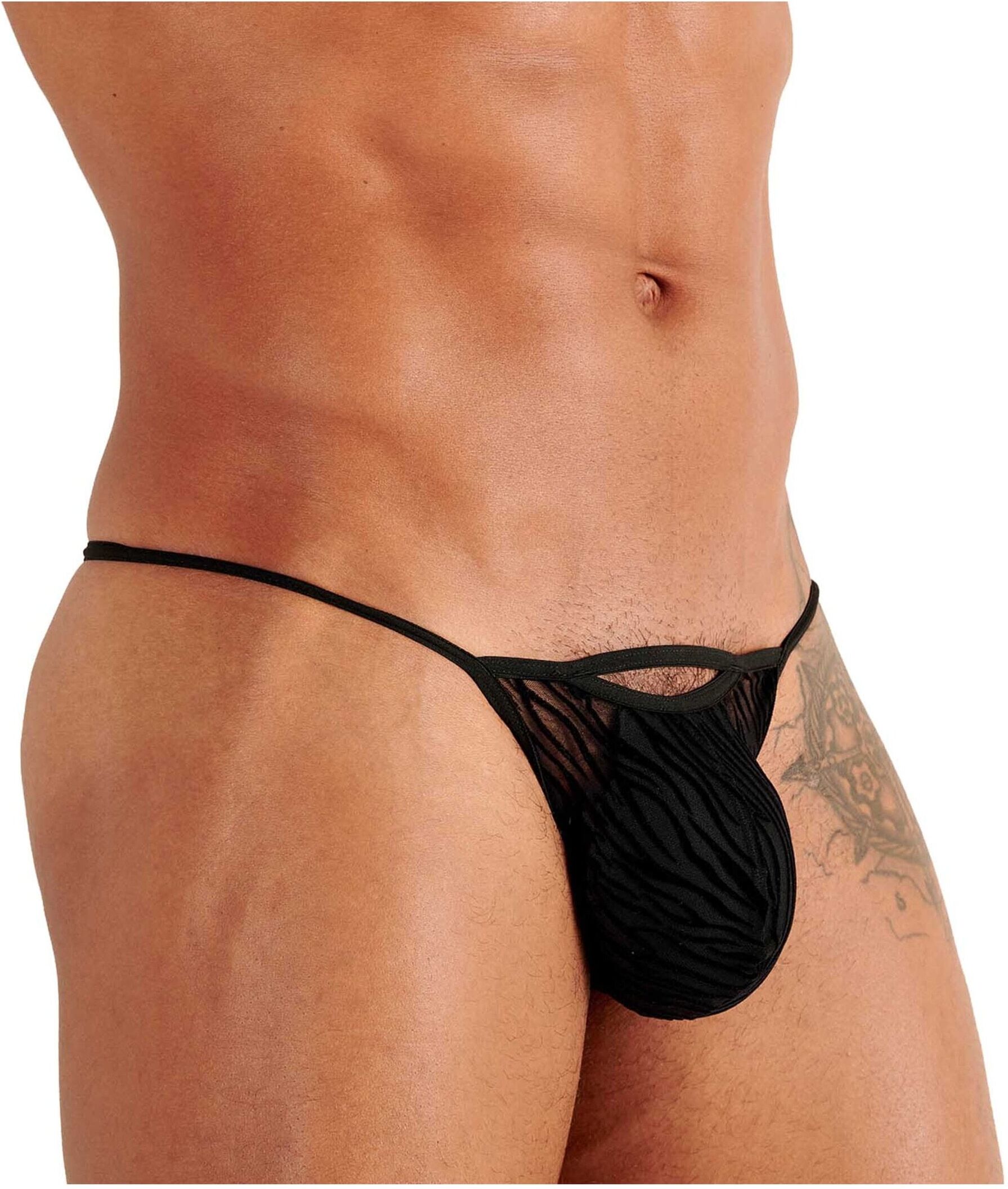 String WOH "String Personal Allure String 1er Pack", Herren, Gr. L, schwarz, Obermaterial: 85% Polyamid PA. 15% Elasthan EL., Unterhosen String
