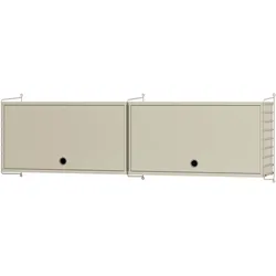 Design Oberschrank Holz Beige Beige