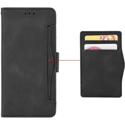 Cover-Discount Xiaomi 17 - Etui viele Kartenfächer (Xiaomi 17), Smartphone Hülle, Schwarz