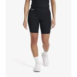 Shape Ribbed Biker Shorts Damen Black, Größe:L - Outdoor Tights - Schwarz