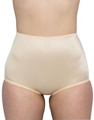 Plus Size Women's 4way Stretch Full Coverage Panty, Light Shaping by Rago in Beige (Size 3X)