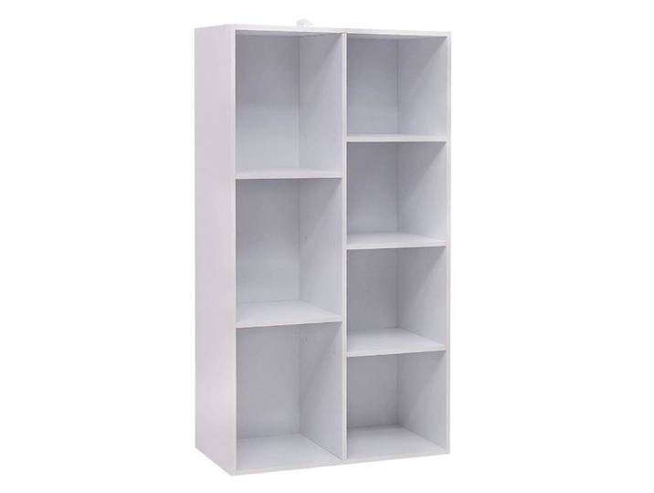 Bibliothèque avec 7 étagères 60 x 30 x 108 cm blanche