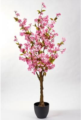 Worth Imports "51"" Artificial Cherry Blossom Tree In a Pot - Pink - 51"