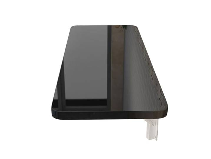 IOvgujFY Klappbarer Esstisch for Küche, Waschküche, Badezimmer, Schlafzimmer(Black,40x100cm15.7x39.4in)