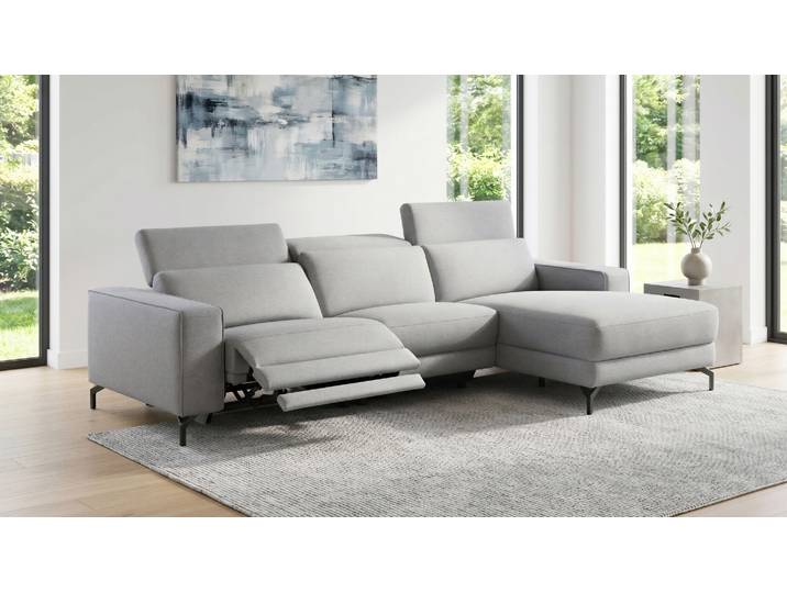 Design Ecksofa Padua mit Motor. Relaxfunktion + Kopfteilverstel.