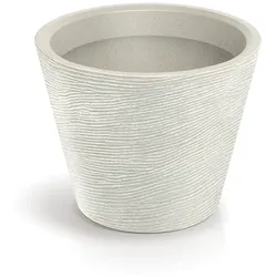 WellHome - Blumentopf aus Rotationsgeformtes Polyethylen 41L Ø48x38cm in farbe Sandweiß - Tubra Round