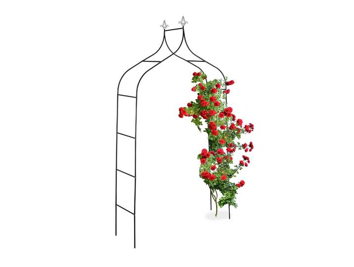 Rosenbogen 260cm hoch Schwarz