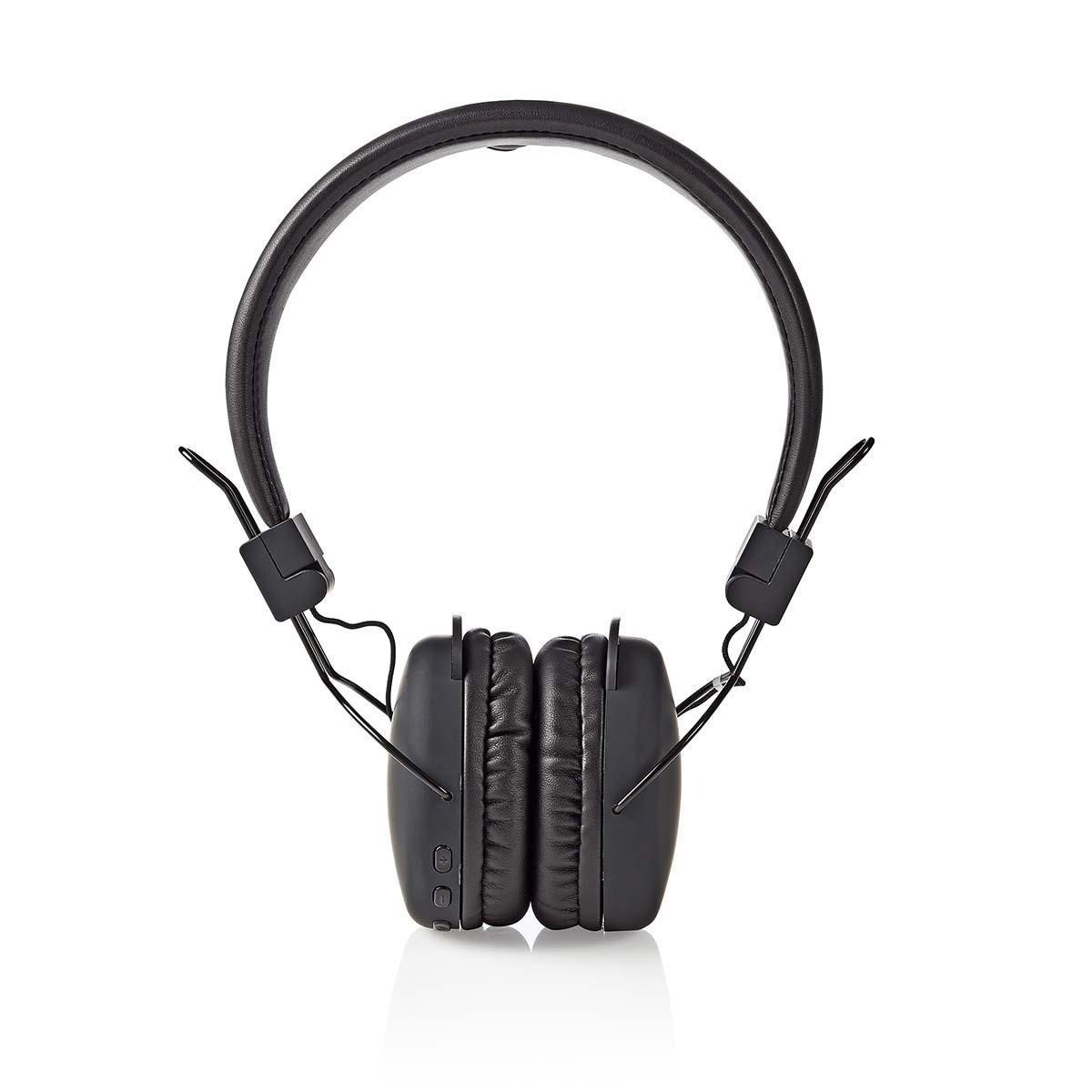 Nedis HPBT1100BK Draadloze Koptelefoon met Microfoon, Zwart