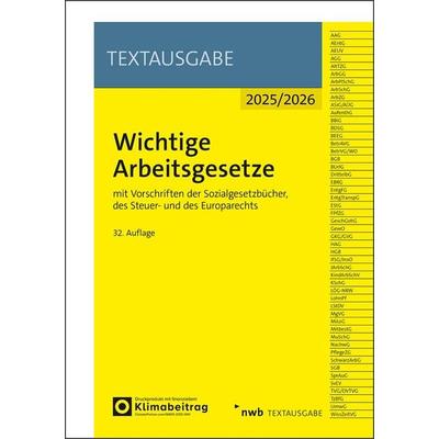 Wichtige Arbeitsgesetze, Set von , Nwb Verlag, 978-3-482-68732-7