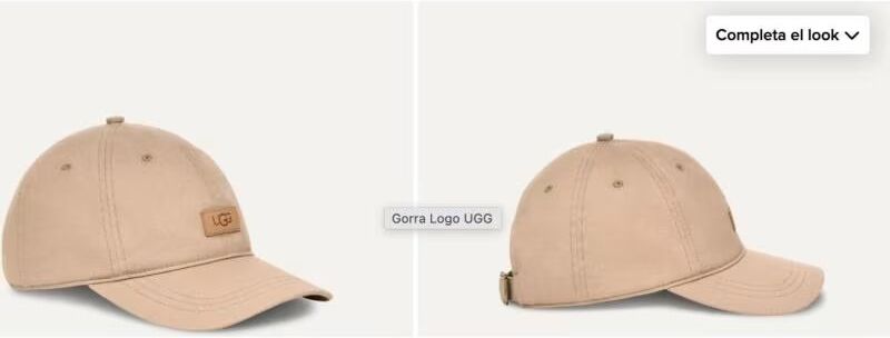 Gorra Ugg Clásica Ajustable Camel Talla Única Mujer