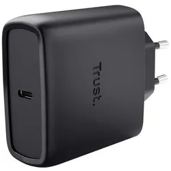 Trust Maxo 65w USB-C Gan Charger Blac (65 W, 1 Port), USB Ladegerät, Schwarz