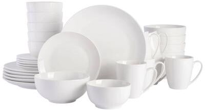 Gibson Home Ogalla 30-Piece Dinnerware Set - White