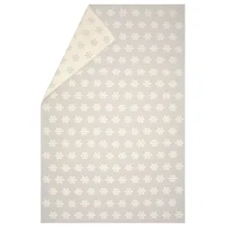 David Fussenegger Wohndecke Plaid Carla 'Schneeflocke' 135 x 200 cm Filz - Hellgrau