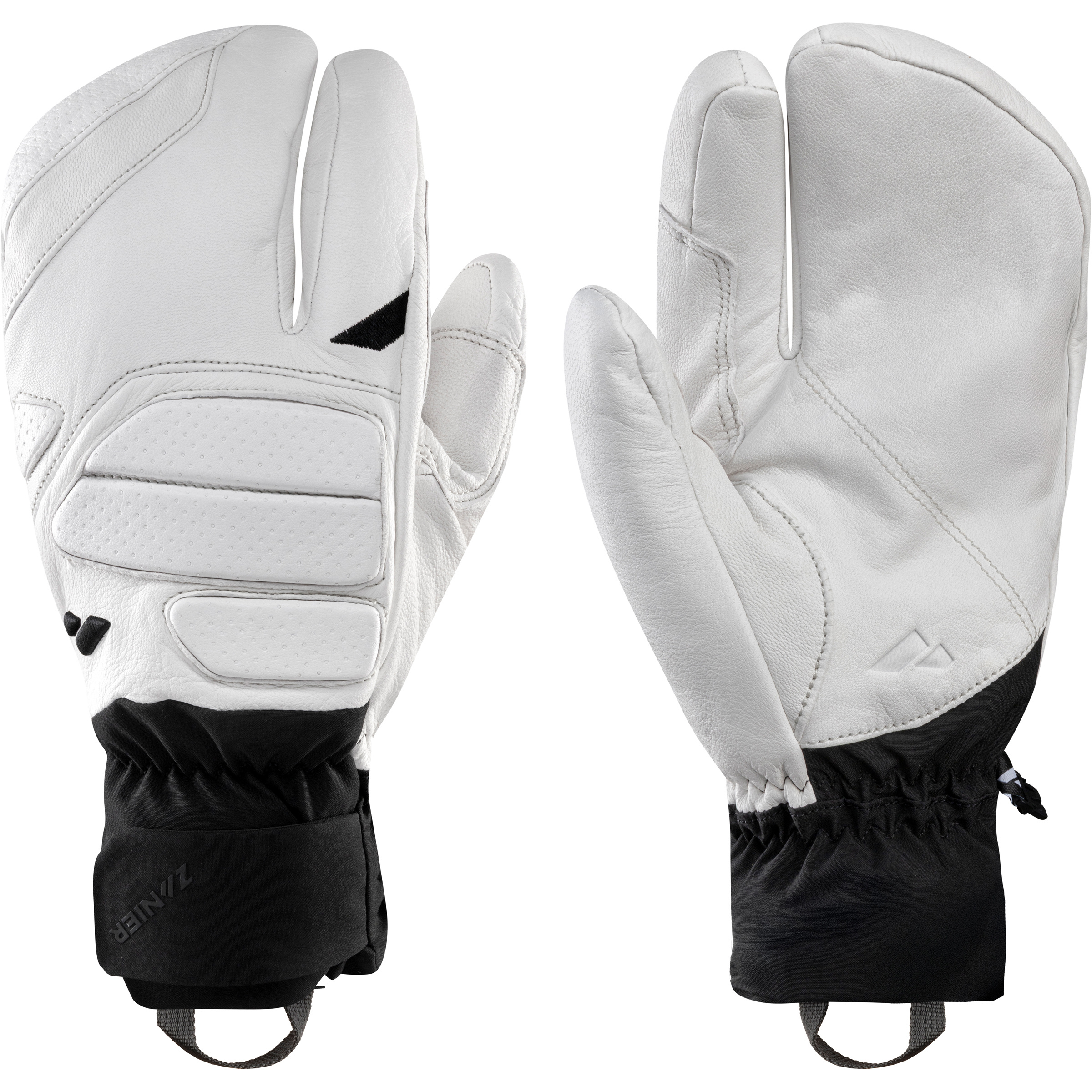 Zanier Gloves Revolution STX Trigger 3-Finger-Handschuhe grau Größe 8 Skifahren Widerstandsfähig Wasserabweisend