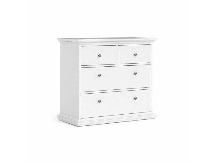 ebuy24 Kommode Weiß, 96x86x48 cm, Kleinmöbel, Kommoden, Kommoden