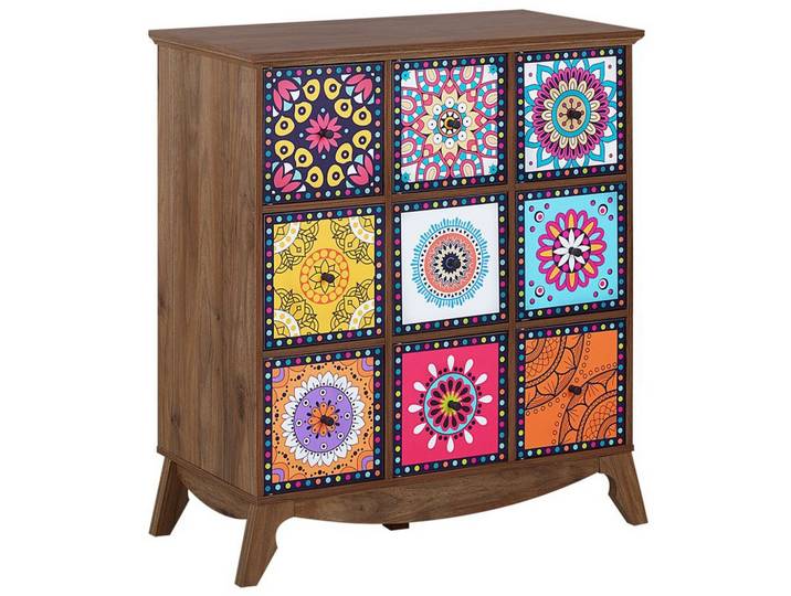 SIDEBOARD Dunkler Holzfarbton Kuma
