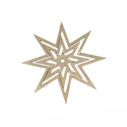 Dekohänger Star 25cm gold