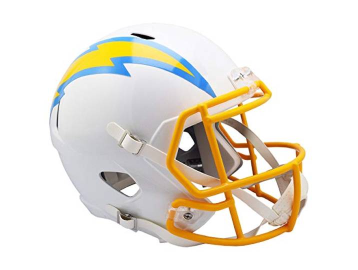 Riddell NFL Los Angeles Opladers Speed Replica Voetbalhelm, wit
