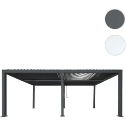 Carport HWC-L46, Autoüberdachung Garage Unterstand, 11cm-Aluminium-Gestell, Regenrinne sturmfest, 3x6m ~ anthrazit