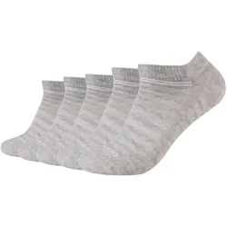 5er Pack camano Mesh Ventilation Sneakersocken 9200 - fog melange 43-46
