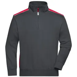 Sweatshirt "JN868" - S - carbon/red