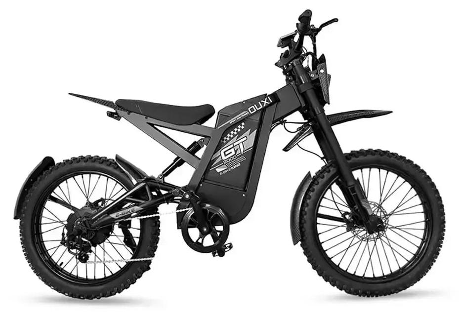 Ouxi GT-2000 - Off-road fatbike inkl. Kettenschloss - 20 Zoll - 2000W Motor - 120 km Reichweite - Hydraulische Scheibenbremsen - Vollfederung - Schwarz
