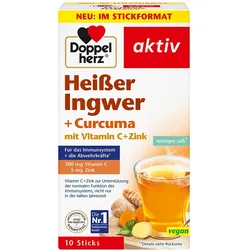 DOPPELHERZ heißer Ingwer+Curcuma Beutel 10 St
