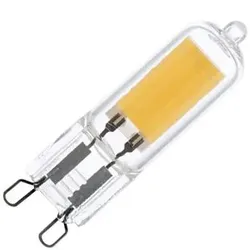Lighto | LED-Glühbirne | G9-Fassung | Glühbirne zum Einstecken | Klar | 14mm | 2W