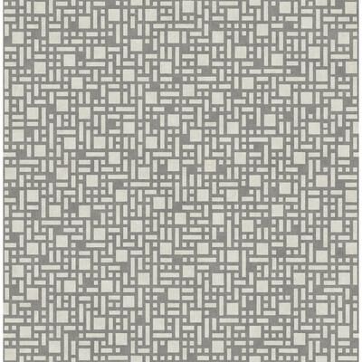 A-Street Prints Bento Grey Geometric Wallpaper