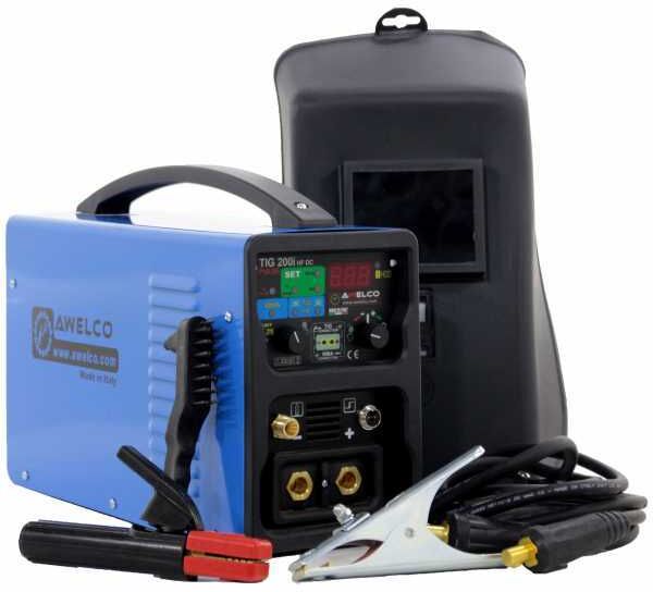 Poste à souder inverter Awelco TIG 200i HF Pulse - TIG DC - MMA - 200A - 230V - valise et kit