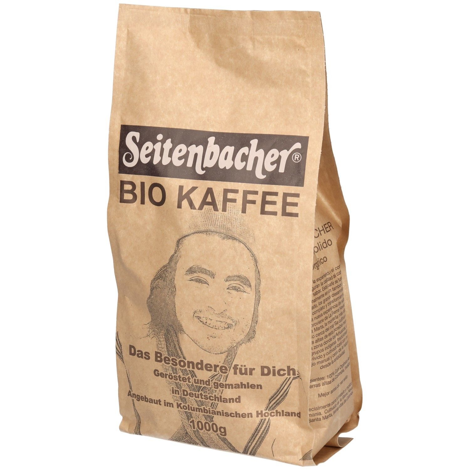 Seitenbacher Bio Kaffee gemahlen, 100% Arabica 1000 g Kaffeepulver