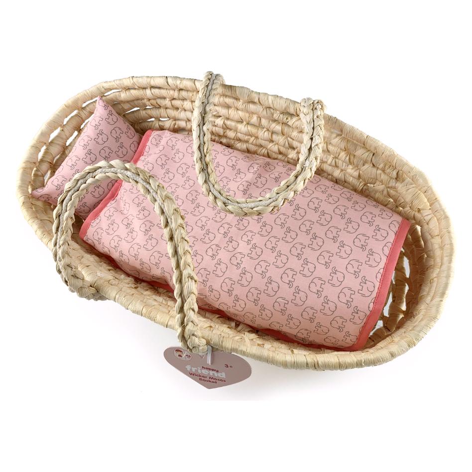 happytoys Wicker Moses Basket (504318) (504318)