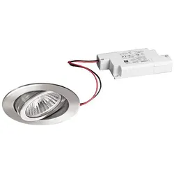 Brumberg LED Einbaustrahler-Set GILLAN-R PHASE, IP20, rund, Ø 8.2cm, 230V, 6W 3000K 730lm 38°, dimmbar, schwenkbar, V4A Edelstahl BRUM-39147223