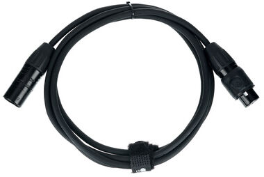 Stairville PDC3BK IP65 DMX Cable 2m 3pin Schwarz