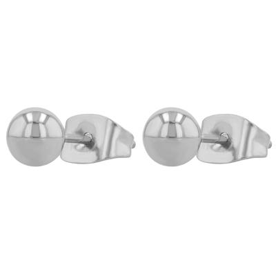 Paar Ohrstecker ADELIA´S "Ohrringe – Ohrstecker aus Edelstahl", Damen, Gr. Unisex, Edelstahl, silber, Ohrringe, Ideal zum Verschenken – schlicht und stilvoll