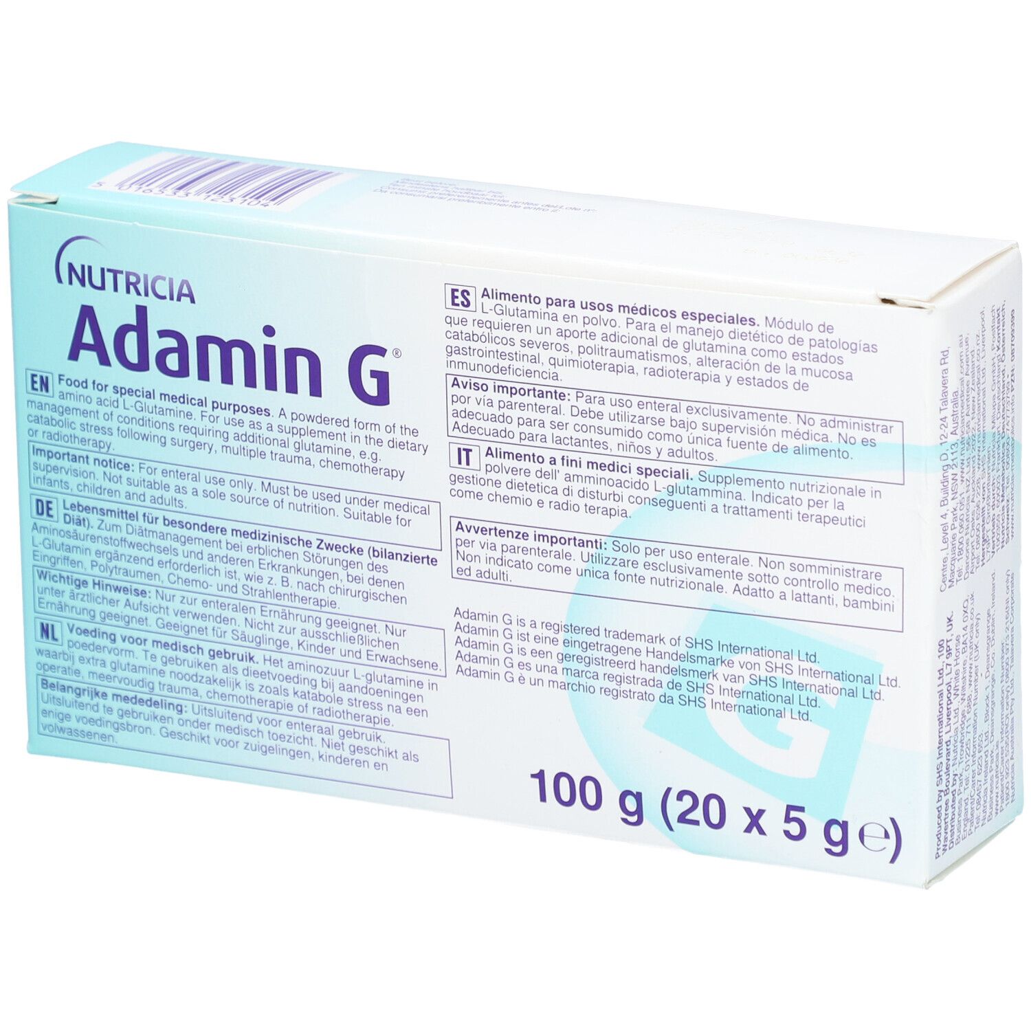 Adamin G Pulver 20x5 g