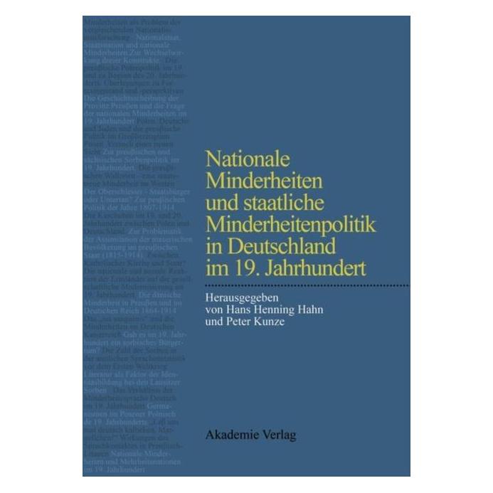 De Gruyter Nationale Minderheit.u.staatl.Minderh. (Deutsch, Hardcover) (67759015)