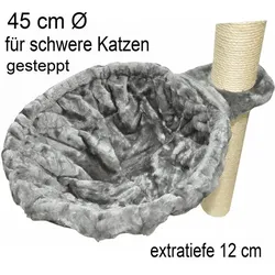 Nanook Liegemulde XL extratief grau Ø 45 cm