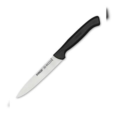 Pirge Ecco Gemüsemesser Spitze Klinge 12 cm Schwarz - Obstmesser Edelstahl Schälmesser - Scharfe Klein Küchenmesser