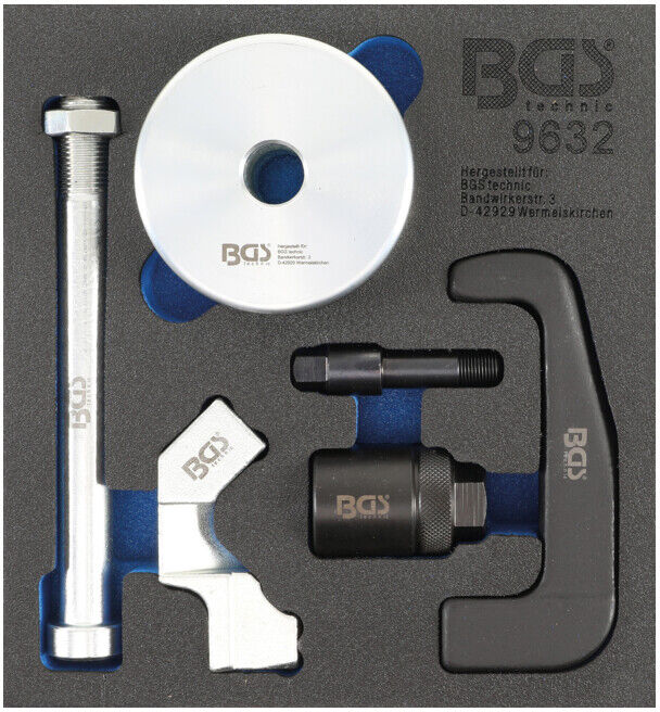 Insert de servante d'atelier 1/6 : Extracteur d'injecteurs pour injecteurs BOSCH CDI 6 pièces BGS ; BGS technic (9632)