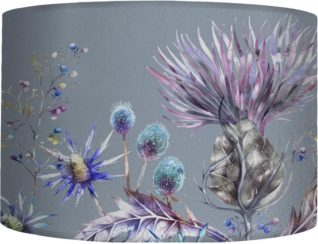 Voyage Maison 21cm H Cotton Round Lamp Shade ( No Direct Attachment Method ) in Purple Purple 21cm H X 30cm W X 30cm D