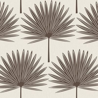 Tempaper Temapper Stamped Palm Peel and Stick Wallpaper Powder Blue/Off-White