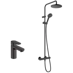 Set Duschset Hansgrohe Vernis Blend 26089670, Waschtischarmatur Hansgrohe Vernis Blend 71580670