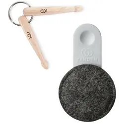 Tandem Drums Drops 40g Dämpfer Pad mit Anhänger, Schlagzeug Zubehör, Grau