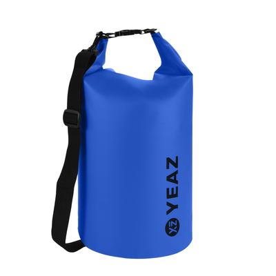 Packsack YEAZ "Wasserfester Packsack 20L ISAR", Gr. 20, blau (dunkelblau), Obermaterial: 100% PVC PVC., Taschen