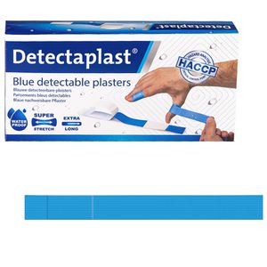 Detectaplast Pflaster Finger, 100 Strips, wasserfest, detektierbar, antibakteriell, 18 x 2cm