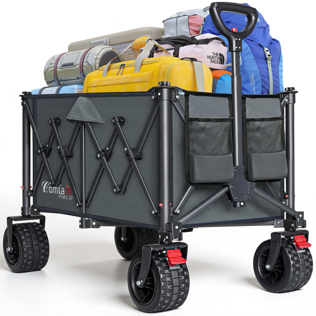 COMLAX FIELD Garden Cart Grey 105cm H X 102cm W X 55cm D