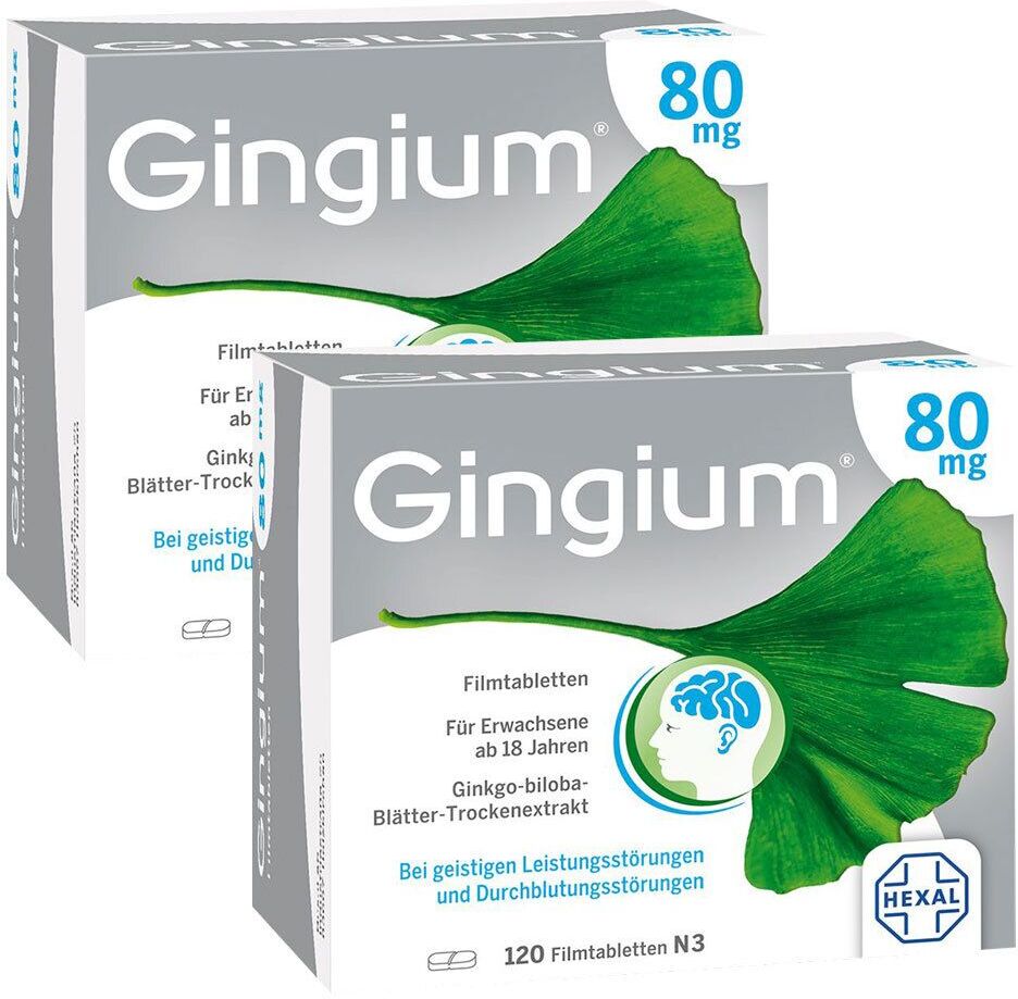 Gingium 80 MG Filmtabl Doppelpack 2x120 St Filmtabletten
