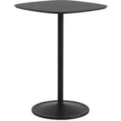Muuto Soft Cafe Bar-/Tresentisch, 70 x 70 cm, schwarz nanolaminat / schwarz